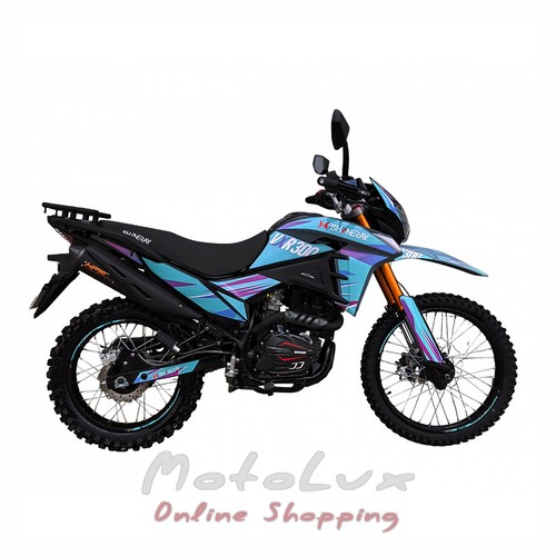 Мотоцикл ендуро Shineray VXR 300, чорний з синім, 2024