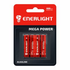 Батарейка Enerlight Mega Power AAA, блистер 4шт