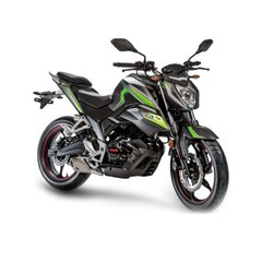 Мотоцикл Loncin LX250 15 CR4, чорний із зеленим