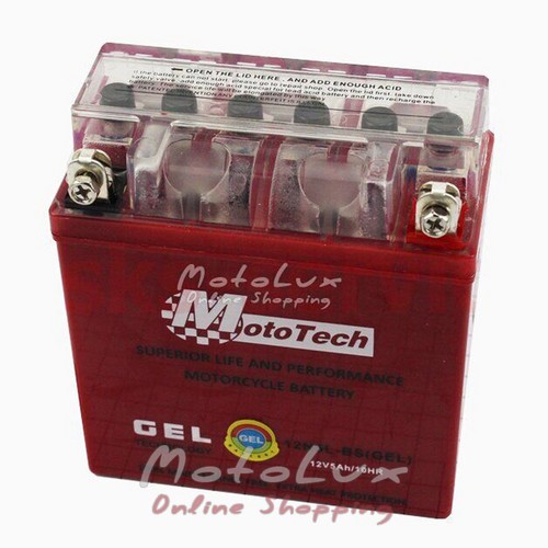 Battery Mototech 12N5L-BS, 12V 5Аh, Active, gel