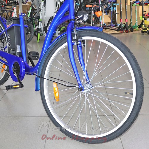 Dobíjací bicykel Skybike Lira, 350 W, koleso 26, modrá
