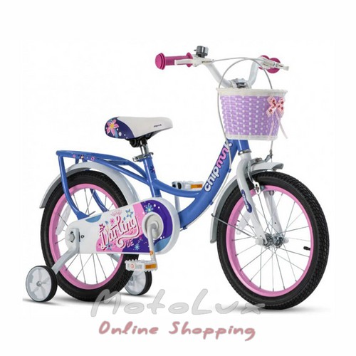 Detský bicykel Royalbaby Chipmunk Darling, koleso 16, modré