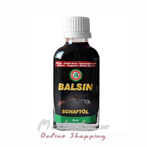 Grease Balistol Balsin Schaftol 50 ml, wood care, red with brown