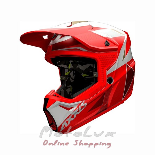 Motorcycle helmet AXXIS Wolf Bandit B5 Matt Red, size L, red