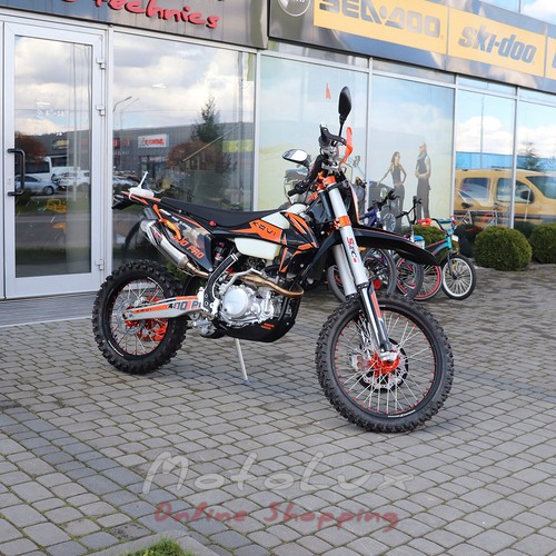 Motorcycle Kovi 300-4Т, Pro S, KT, black and orange