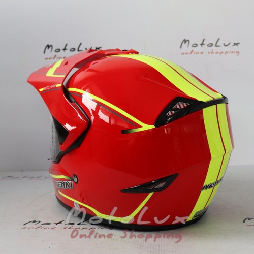 Шлем Nenki MX-310, Gloss Red, мотард, L