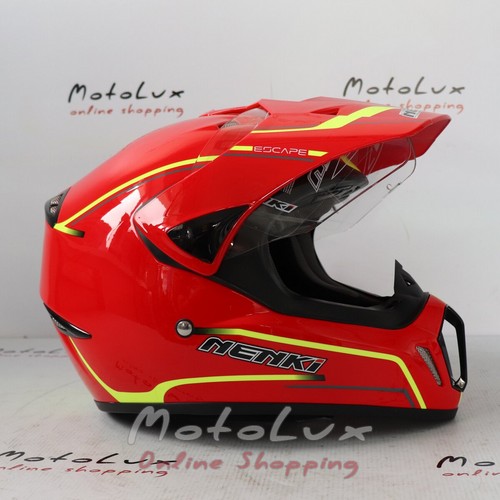 Шлем Nenki MX-310, Gloss Red, мотард, L