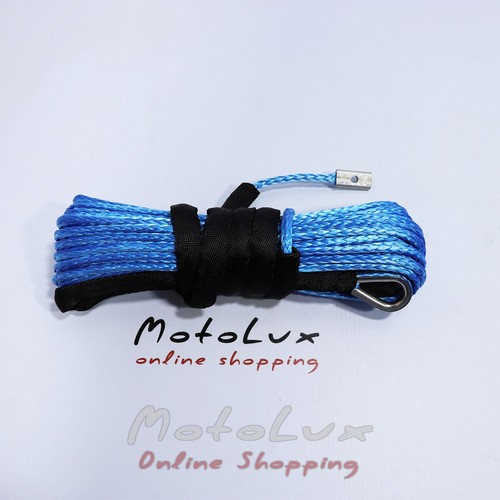 Synthetic winch cable, 6 mm*15m, blue