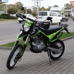 Motorkerékpár Sparta Cross 200, zöld és fekete
