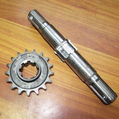 Secondary shaft of reduction gear of milling cutter R180 - 190 for motoblock