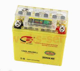 Battery B-cycle 12N5L-BS, 12V 5Аh, Active, gel with indicator