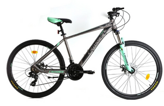 Crosser Quick bike, kerekek 26, váz 17, szürke n zöld