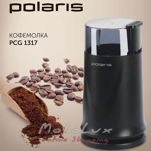 Кофемолка Polaris PCG 1317, 170 Вт, 70 г