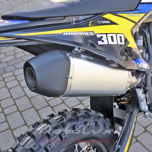 Kovi 300 Advance enduro motocykel, modrá so žltou, 2024