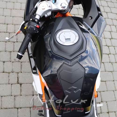 Мотоцикл Taro TR400 GP1, білий з чорним і з помаранчевим