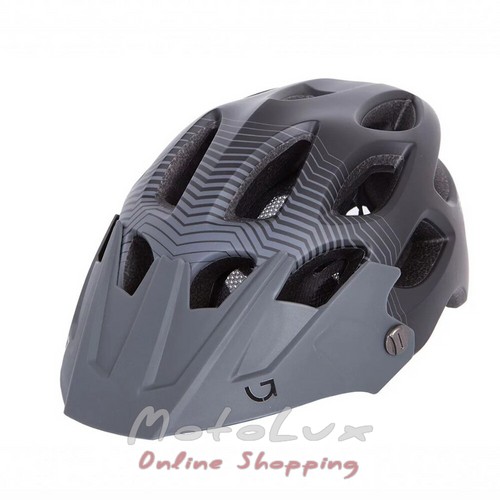 Helmet Green Cycle Slash (58-61 cm) Black n Gray
