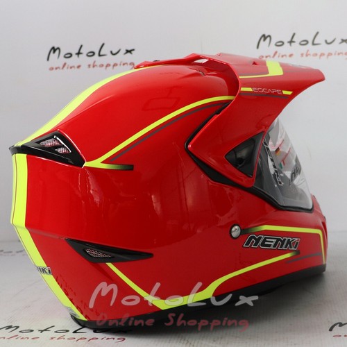 Шлем Nenki MX-310 Gloss Red, мотард, M
