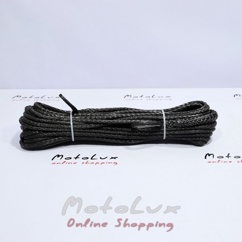 Syntetický navijakový kábel, 8 mm * 24 m, čierny