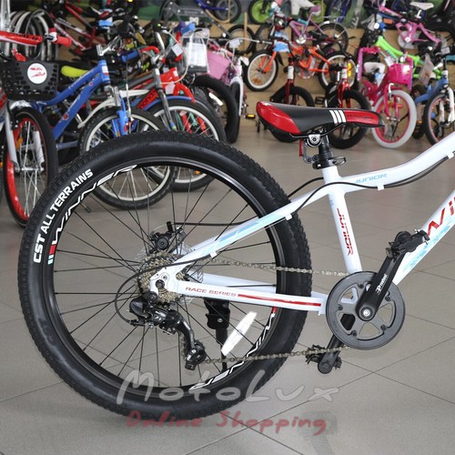 Bicycle Winner Junior, wheel 24, frame 12.5, 2020, white n red