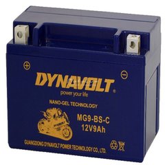 Аккумулятор Dynavolt MG9-BS, 12V 9Ah, гелевый