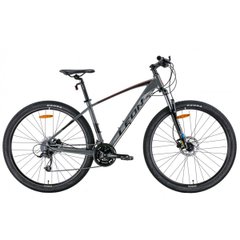 Гірський велосипед AL 29 Leon TN-80 AM Hydraulic lock out HDD, рама 21, graphite n black n red, 2022
