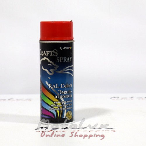 Эмаль-аэрозоль Crafts Spray, красная (400ml)
