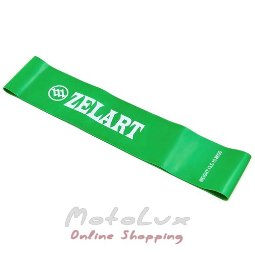 Резинка для фитнеса Loop Bands Zelart, размер M, зеленый