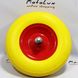 Silicone wheel 4.00-6 TL, tubeless, D-16mm axle for wheelbarrow