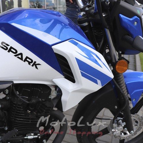 Motocykel Spark SP150R-13, Bielo-modrý