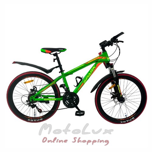 Ifjúsági kerékpár Spark Forester 2.0 Junior, kerék 24, váz 11, zöld