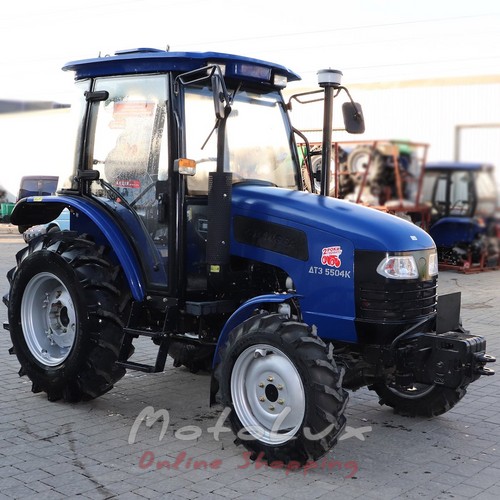 Traktor ДТЗ 5504К, 50 HP, 4 valce, kabína s kúrením, 4 hydraulické vývody
