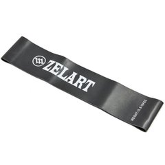 Гумка для фітнесу Loop Bands Zelart, розмір XL, чорний