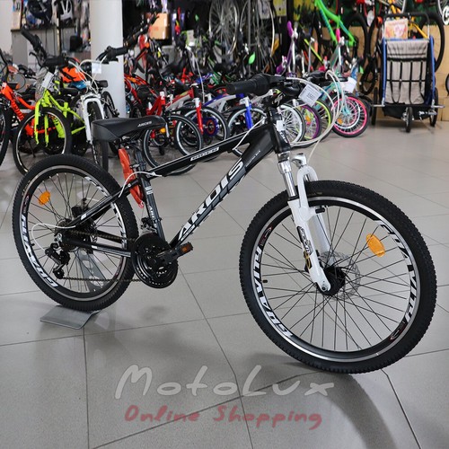 Подростковый велосипед Ardis Rider-2 MTB, колеса 24, рама 13, 2019, black n white