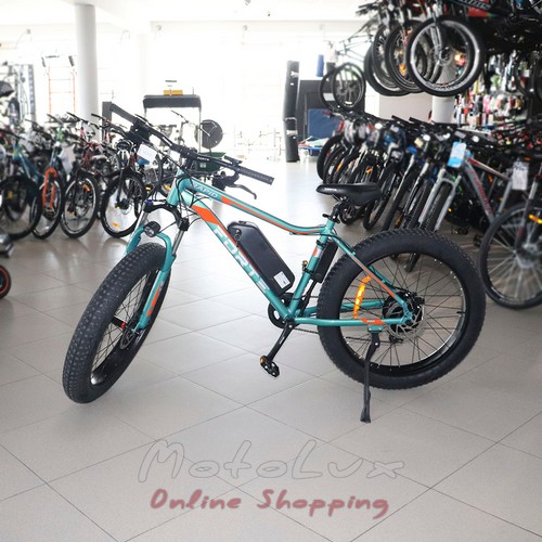 Аккумуляторный велосипед Forte RAPID, 500 Вт, колесо 26, рама 18, зеленый