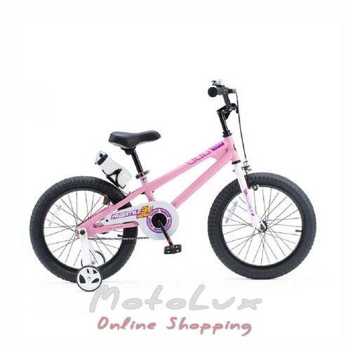 Дитячий велосипед RoyalBaby Freestyle, колесо 18, рожевий