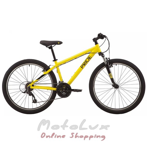 Гірський велосипед Pride Marvel 6.1, рама S, колесо 26, yellow, 2021