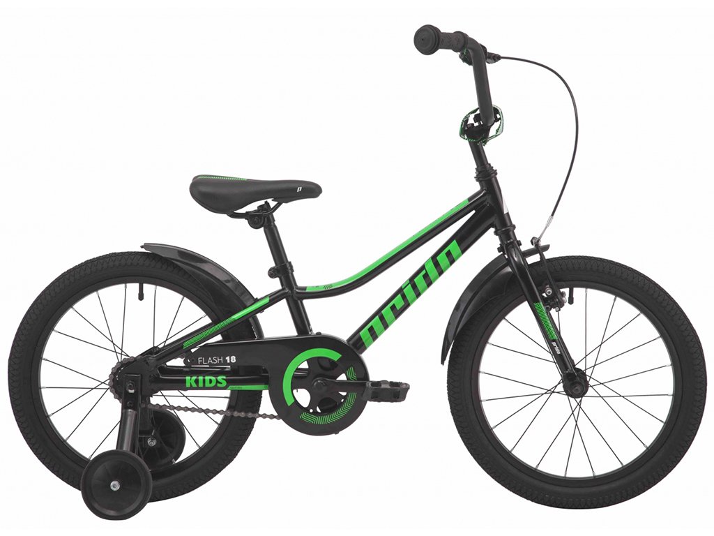 Детский велосипед Pride Flash, колесо 18, 2019, black