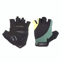Green Cycle Pillow gloves, fingerless, size M, green and yellow