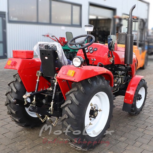 Mini traktor Xingtai XT 244, 24 HP, 4x4, prevodovka (3+1)x2, červená
