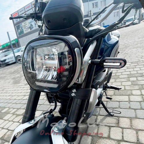 Loncin LX250 12C, Voge AC4 motorcycle, black with blue