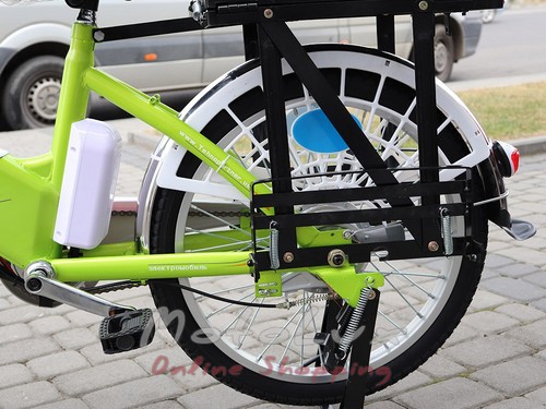 Electric bicycle Alisa X, wheel 24, 350 W, 2019, lime