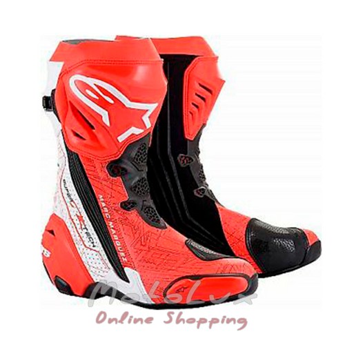 Supertech Sport Rasing Boots, 45, Red