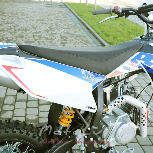 Motocykel YCF Bigy 150 MX E, biela s modrou