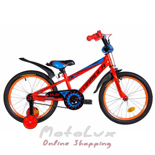Дитячий велосипед Formula Sport, колесо 18, рама 9,5, 2020 року, orange n blue n black