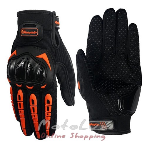 Motorcycle gloves Riding Tribes black n red