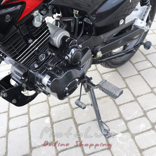Мотоцикл дорожній Forte FT 150-23N, чорний з червоним
