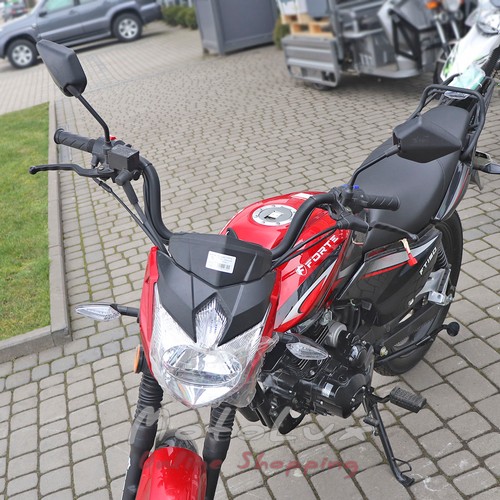 Мотоцикл дорожный Forte FT 150-23N, черный с красным