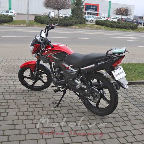 Мотоцикл дорожній Forte FT 150-23N, чорний з червоним