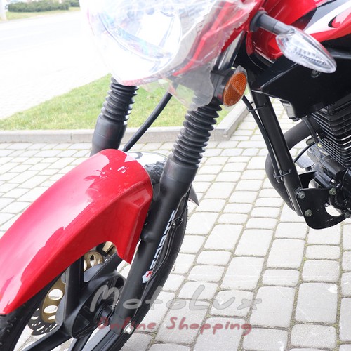 Мотоцикл дорожный Forte FT 150-23N, черный с красным