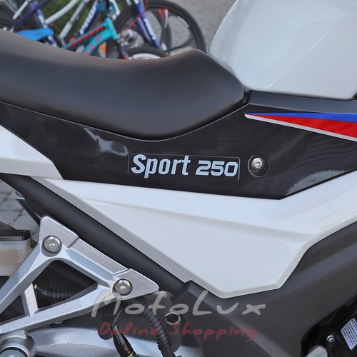 Motocykel HISUN Rider RR 250CC, biely
